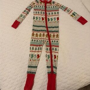Little Sleepies Red and Green Christmas - 2T